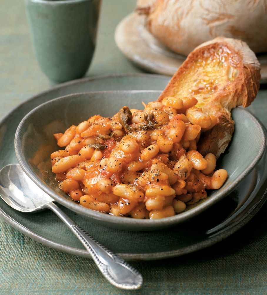Fagioli All’uccelletto from The Italian Regional Cookbook by Valentina Harris