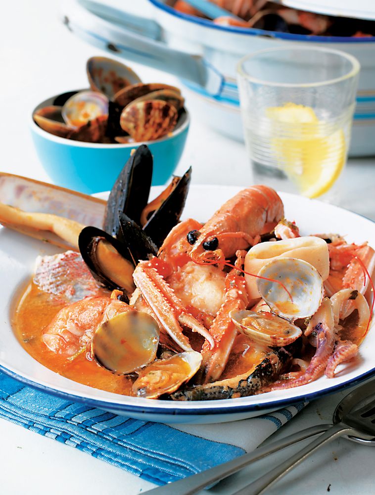 Zuppa di Pesce Pugliese from The Italian Regional Cookbook by Valentina Harris