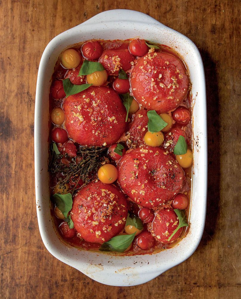 OvenStewed Tomatoes from Italian Comfort Food by The Editors of Saveur