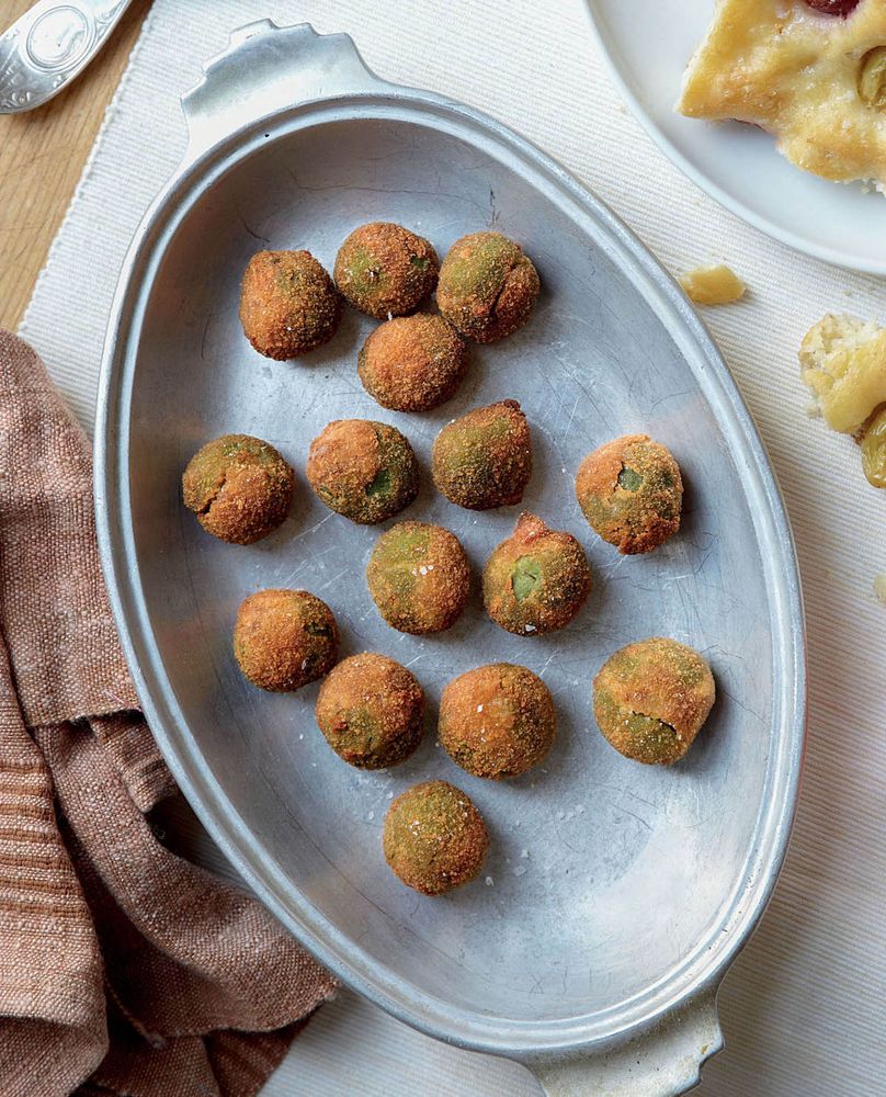 Fried Stuffed Olives from Italian Comfort Food by The Editors of Saveur