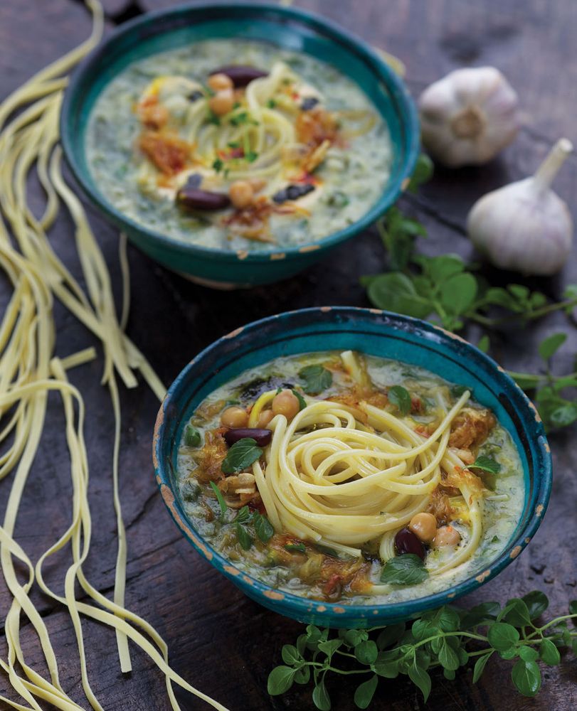 Noodle +Chickpea Soup from Joon: Persian Cooking Made Simple by Najmieh Batmanglij