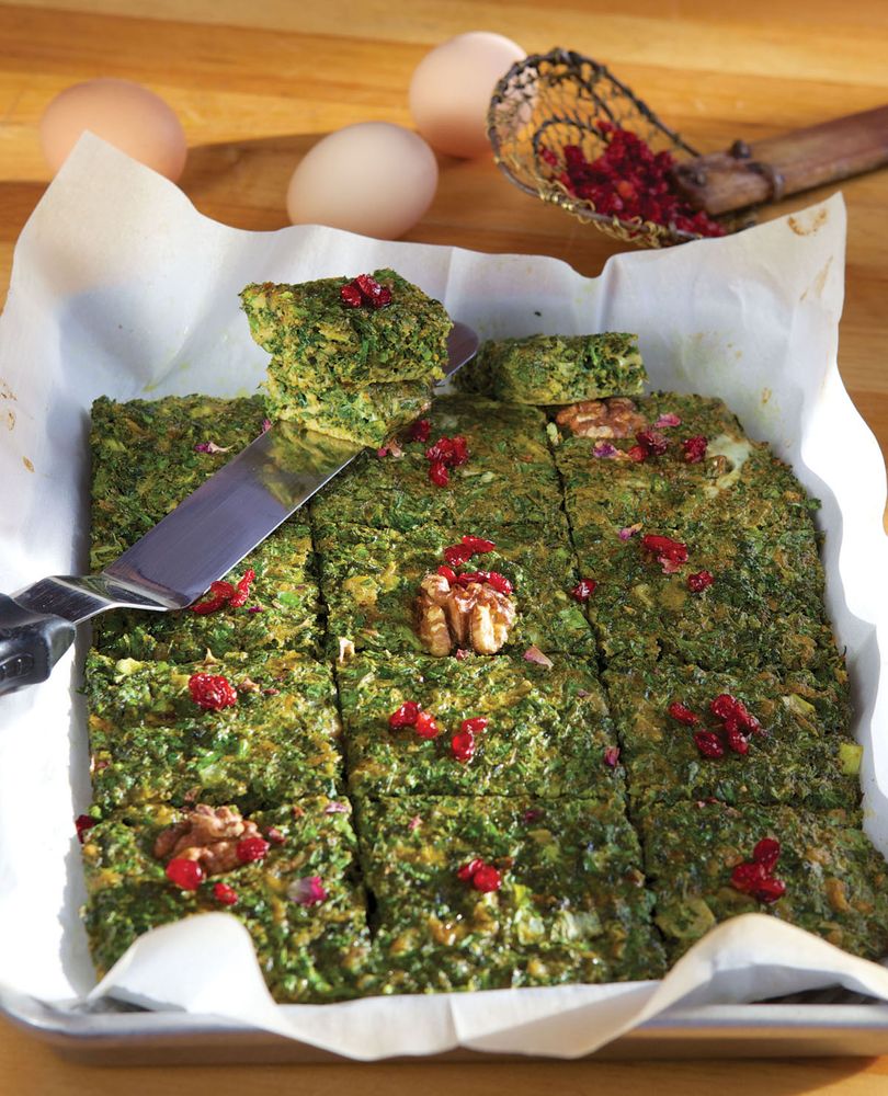 Fresh Herb Kuku from Joon Persian Cooking Made Simple by Najmieh