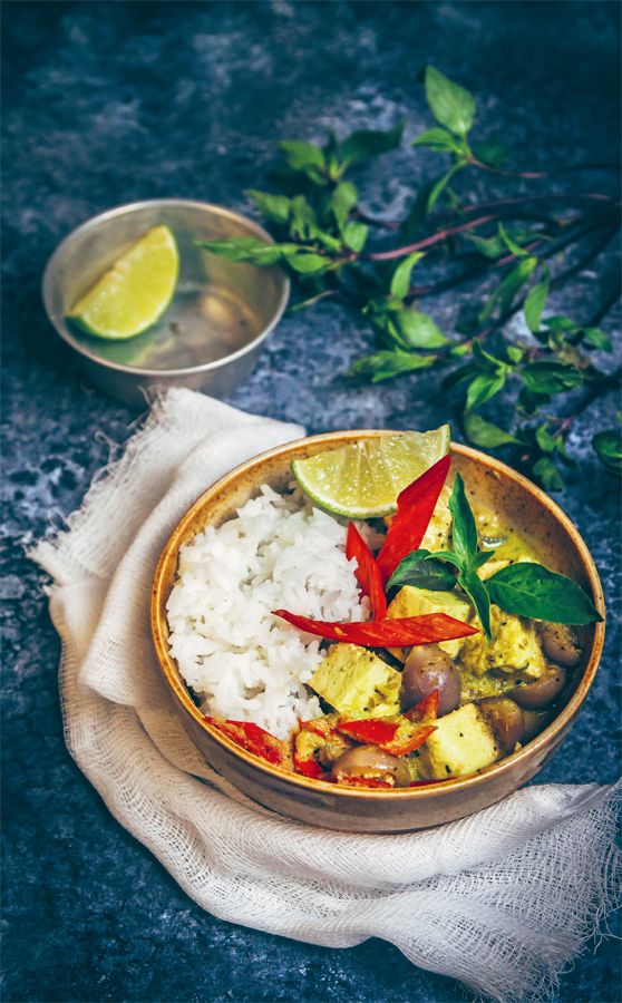 Thai green curry from Jackfruit and Blue Ginger by Sasha Gill
