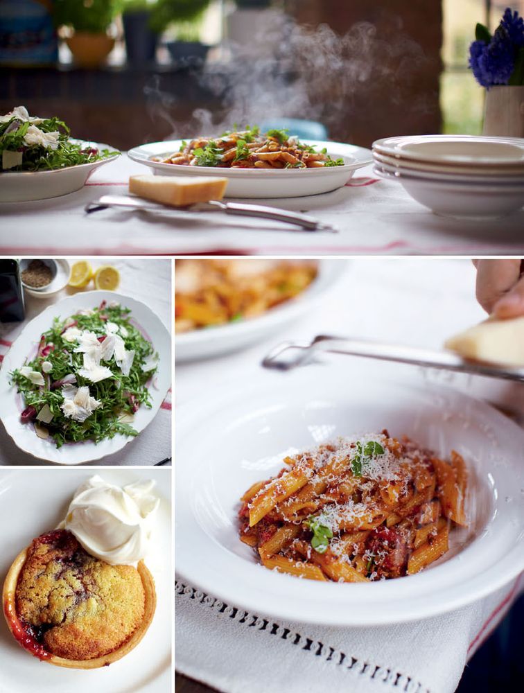 Cauliflower Macaroni Chicory Salad with Insane Dressing Lovely Stewed