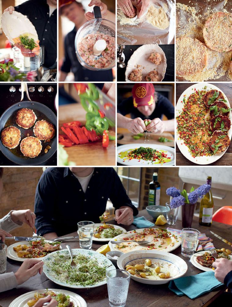 Sticky PanFried Scallops Sweet Chilli Rice, Dressed Greens Quick