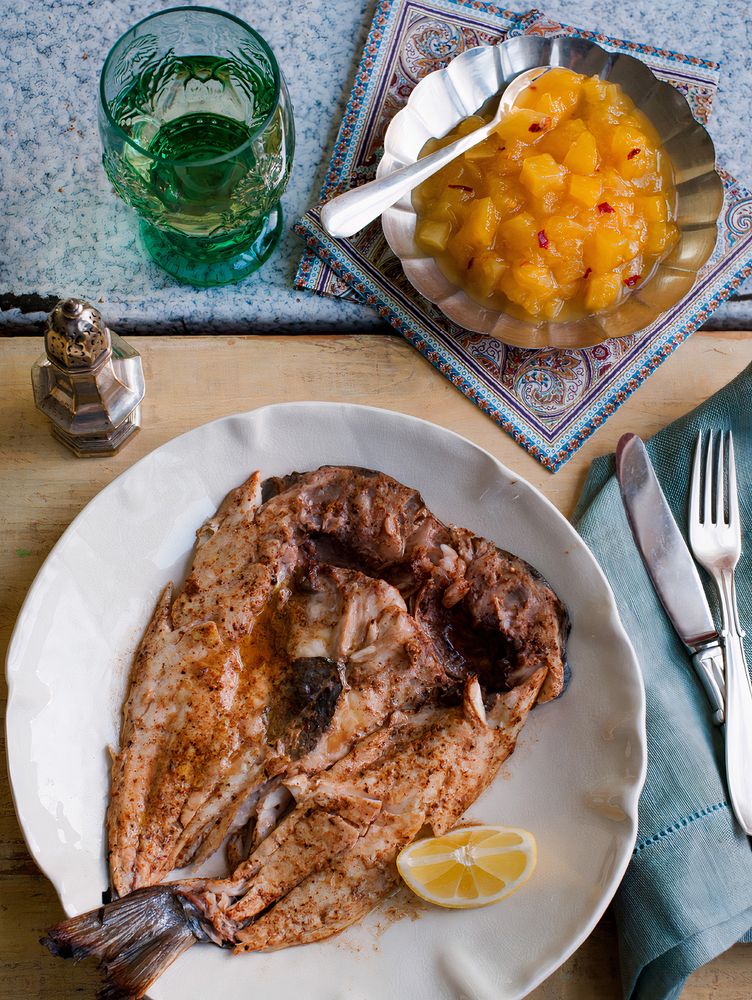 Spicy Snapper in the Tripoli Manner from The Jewelled Kitchen by Bethany Kehdy