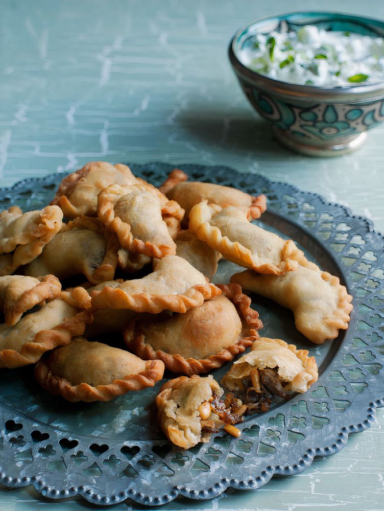 Minced Lamb & Onion Crescents from The Jewelled Kitchen by Bethany Kehdy