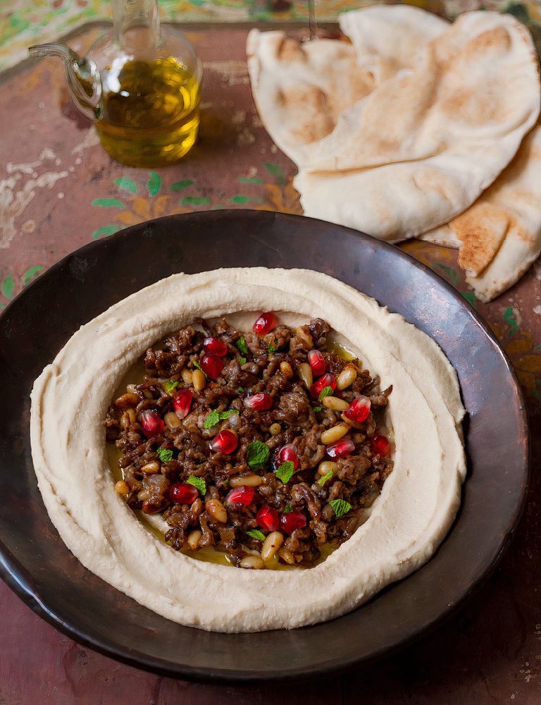 Whipped Hummus with Lamb from The Jewelled Kitchen by Bethany Kehdy