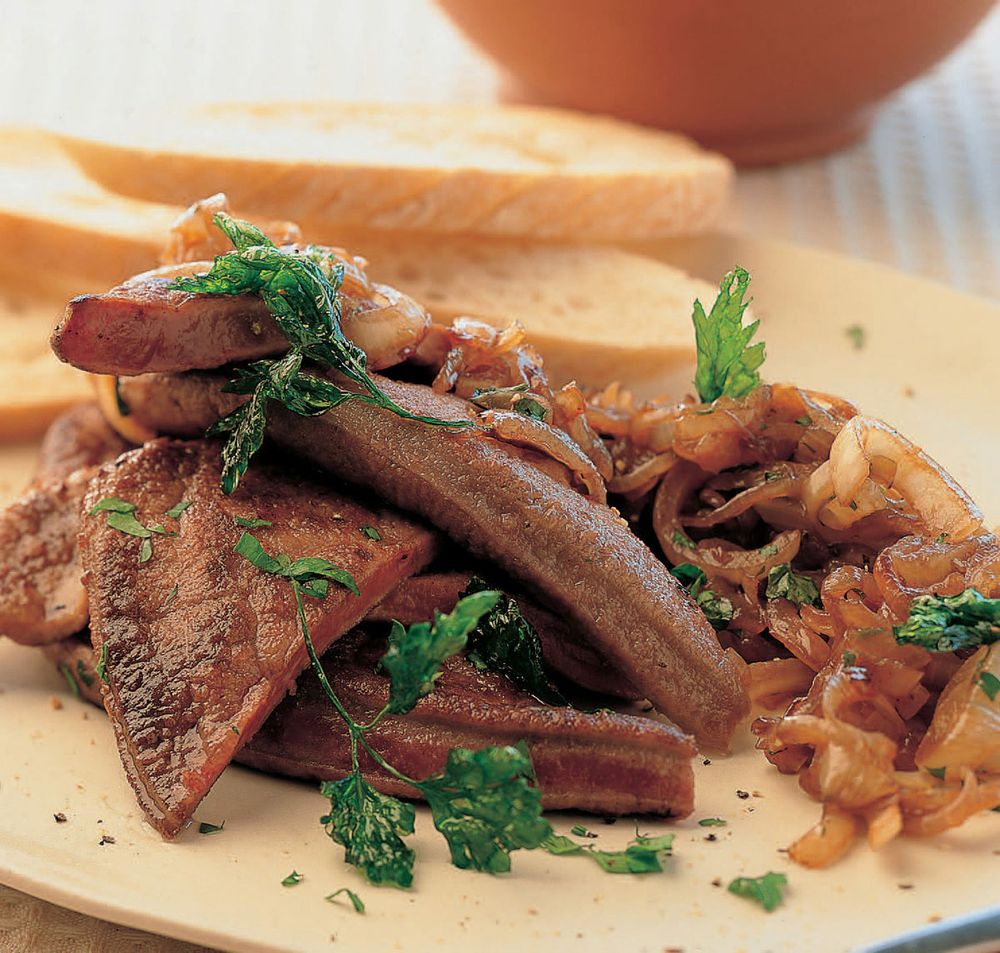 Calf’s Liver with Slowcooked Onions, Marsala and Sage from The Complete Guide to Traditional