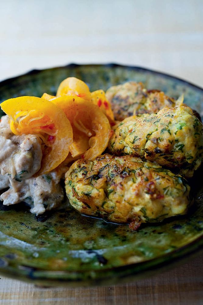 Fish & caper kebabs with burnt aubergine & lemon pickle from Jerusalem ...