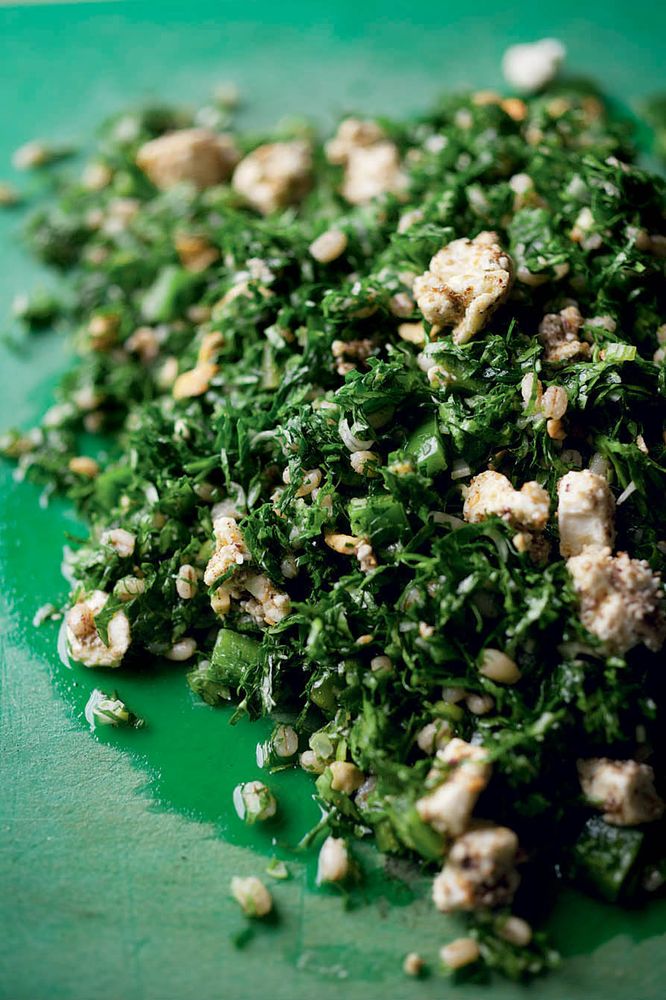 Parsley & barley salad from Jerusalem by Yotam Ottolenghi and Sami Tamimi