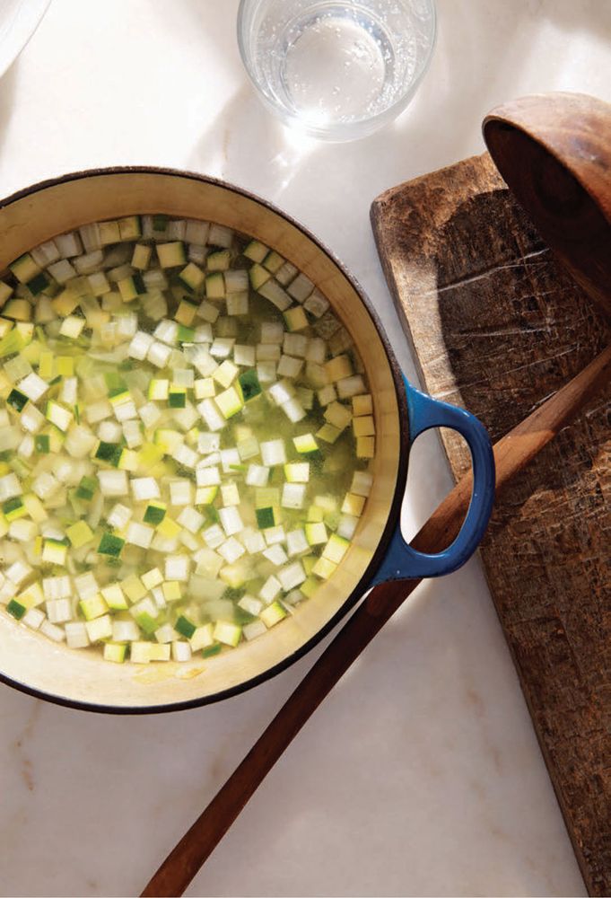Confetti Vegetable Broth from One Good Dish by David Tanis