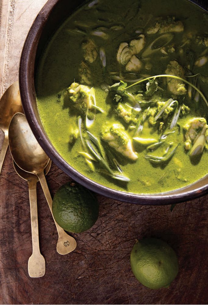 Very Green Fish Stew from One Good Dish by David Tanis