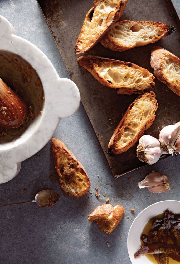 AnchovyGarlic Spread from One Good Dish by David Tanis