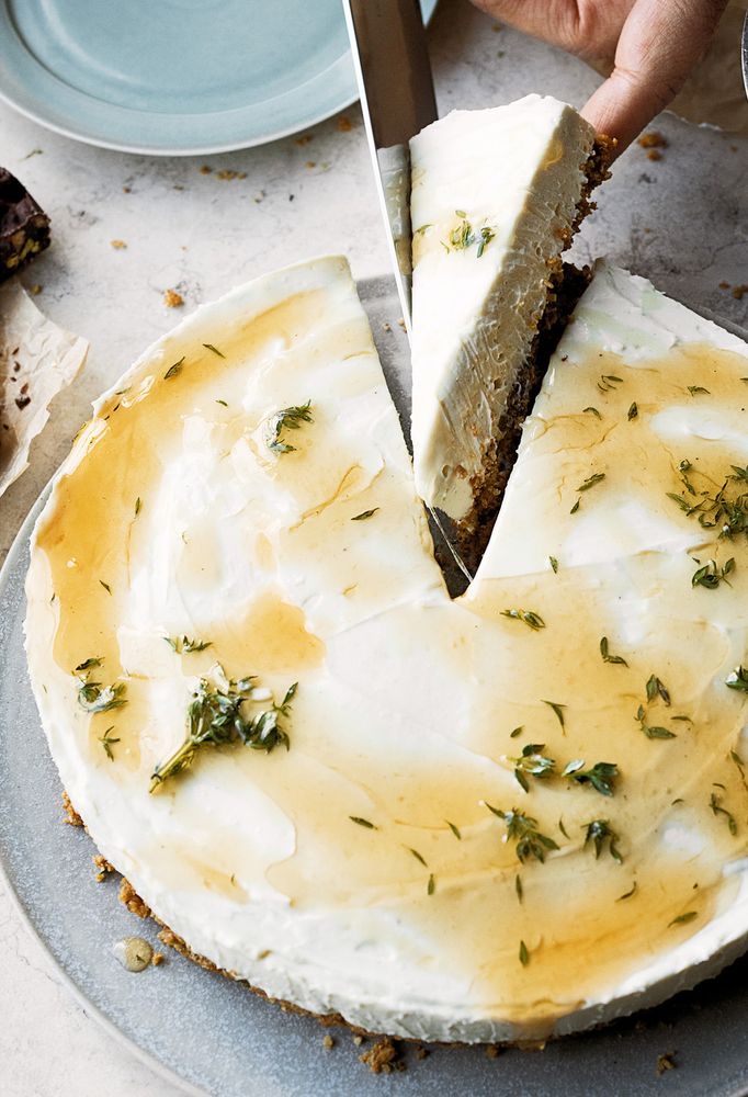 Honey and yoghurt set cheesecake from Ottolenghi Simple by Yotam Ottolenghi