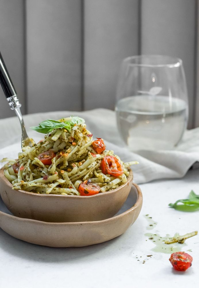 Pesto Shirataki Noodles from Love the Food that Loves You Back by Illana Muhlstein