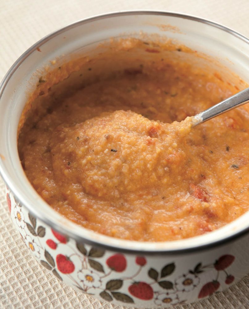 Cheesy Tomato Grits from Love Your Leftovers by Nick Evans