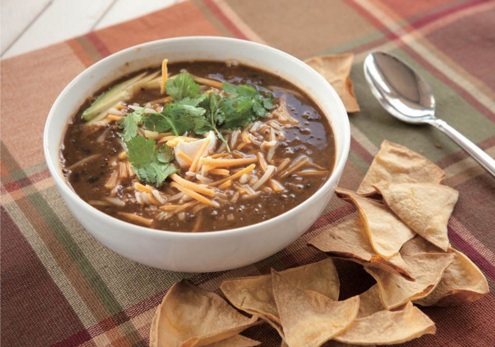 Tex-Mex Black Bean Soup from Love Your Leftovers by Nick Evans