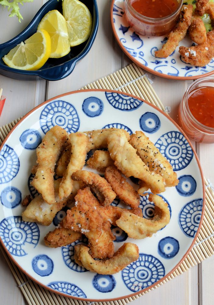 Asian Style Salt and Pepper Fish Goujons from Lavender & Lovage A