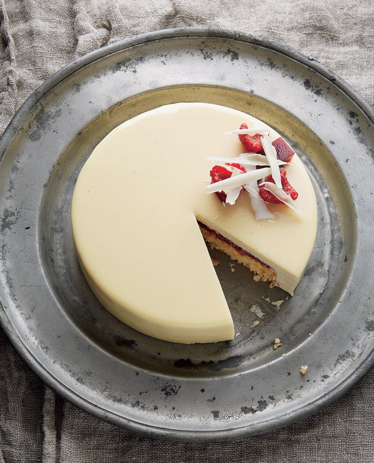Coconut Raspberry Sponge with White Chocolate and Vanilla Mousse from ...