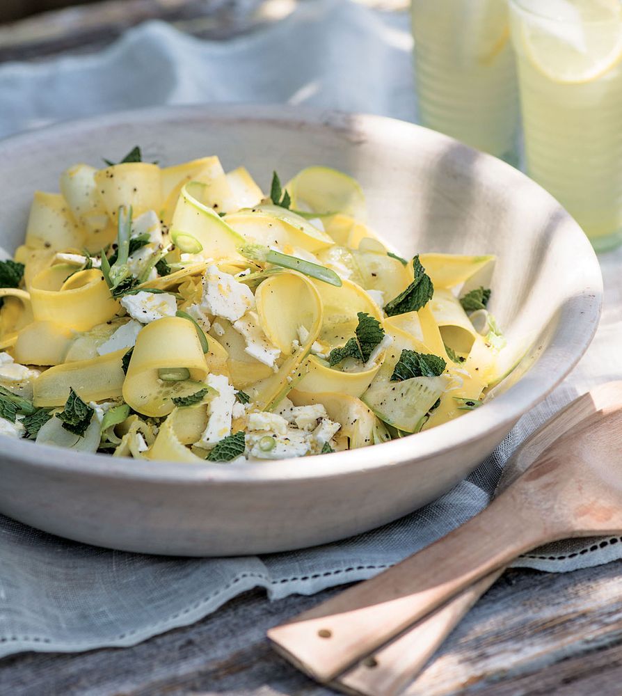 Shaved Zucchini with Lemon, Mint, and Feta from Let's Do Brunch by Brigit Binns