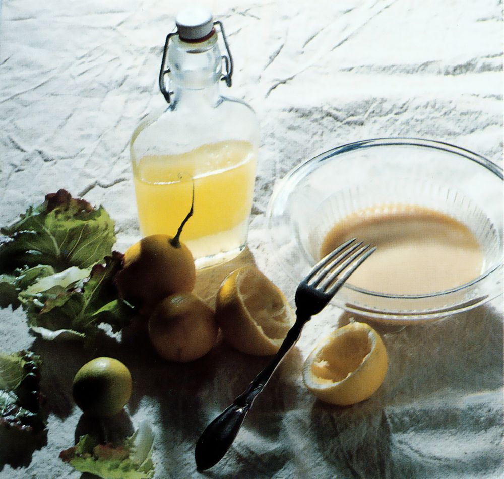 Lemon and Walnut Oil Dressing from Lemons (A Country Garden Cookbook) by Christopher Idone