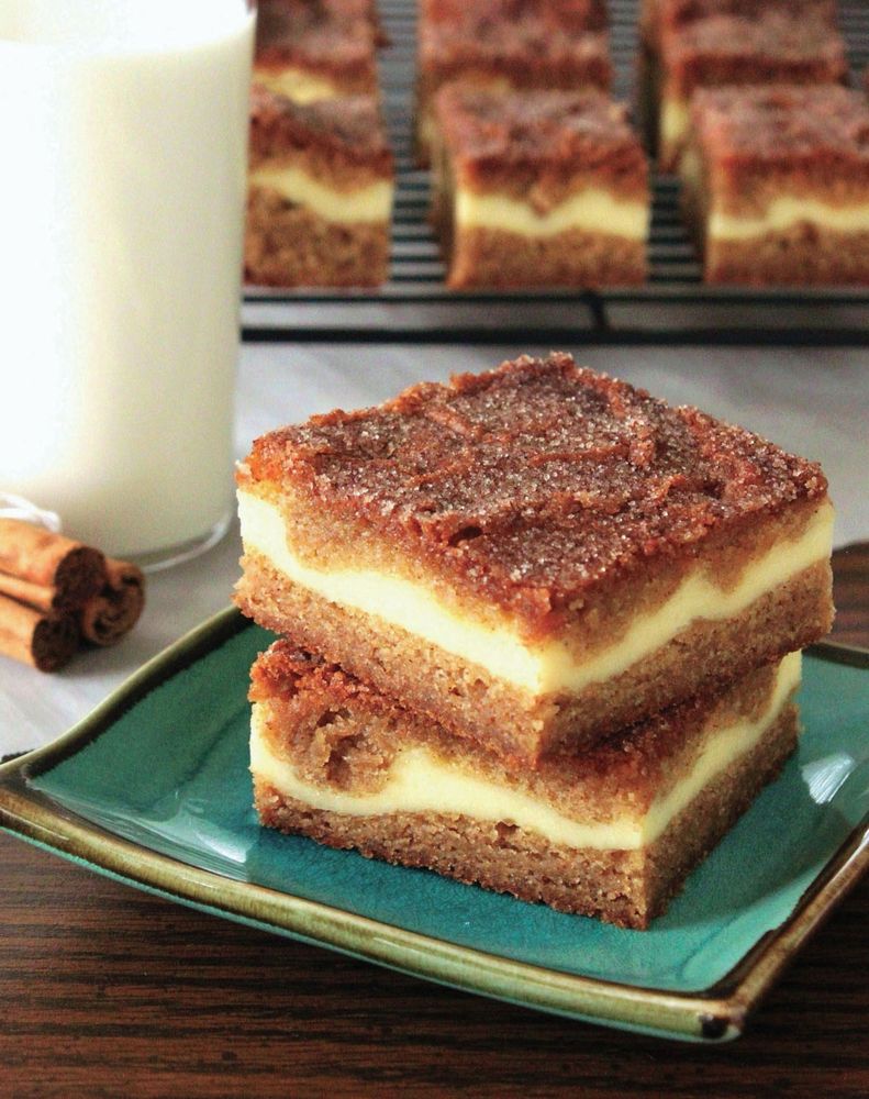 Snickerdoodle Cream Cheese Blondies from Lick The Bowl Good by Monica