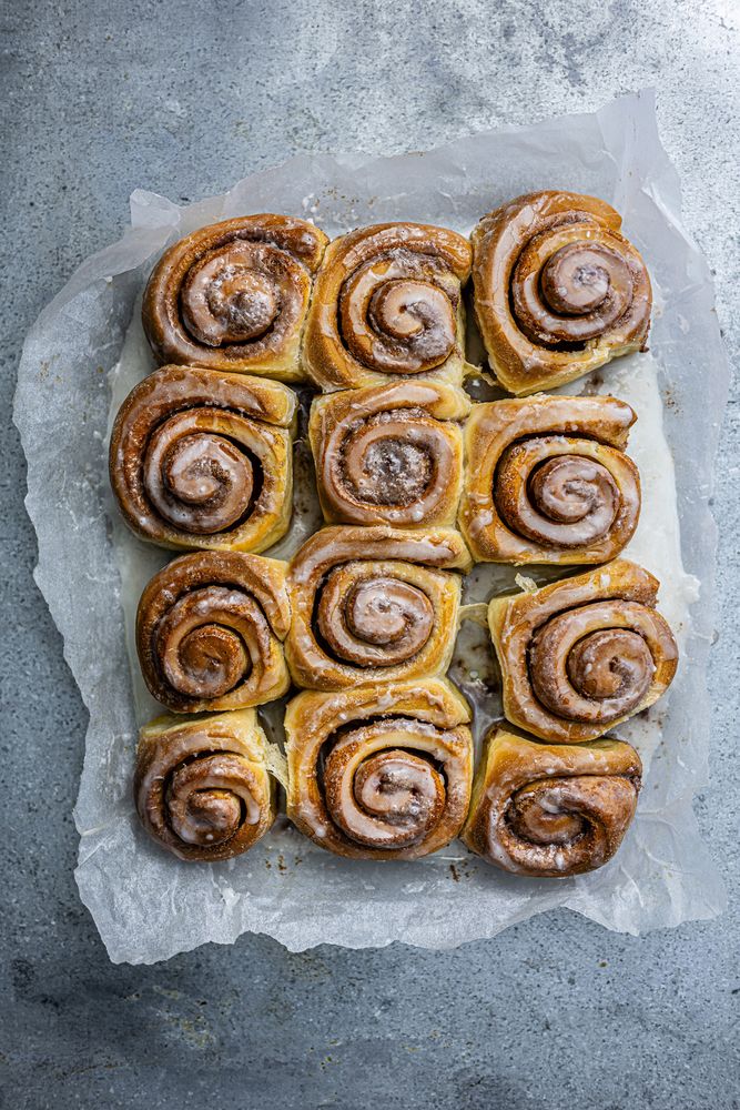 Glazed Cinnamon Rolls from Life's Too Short to Stuff a Mushroom by Prue Leith