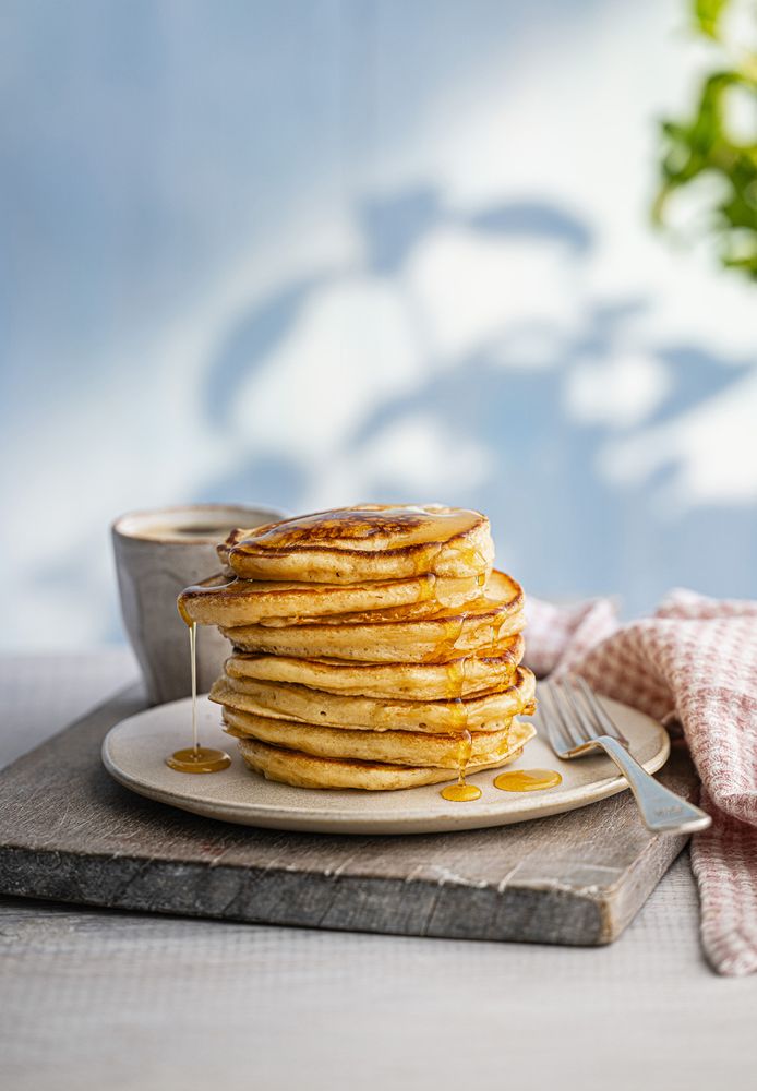 Fluffy Buttermilk Pancakes from Life's Too Short to Stuff a Mushroom by Prue Leith