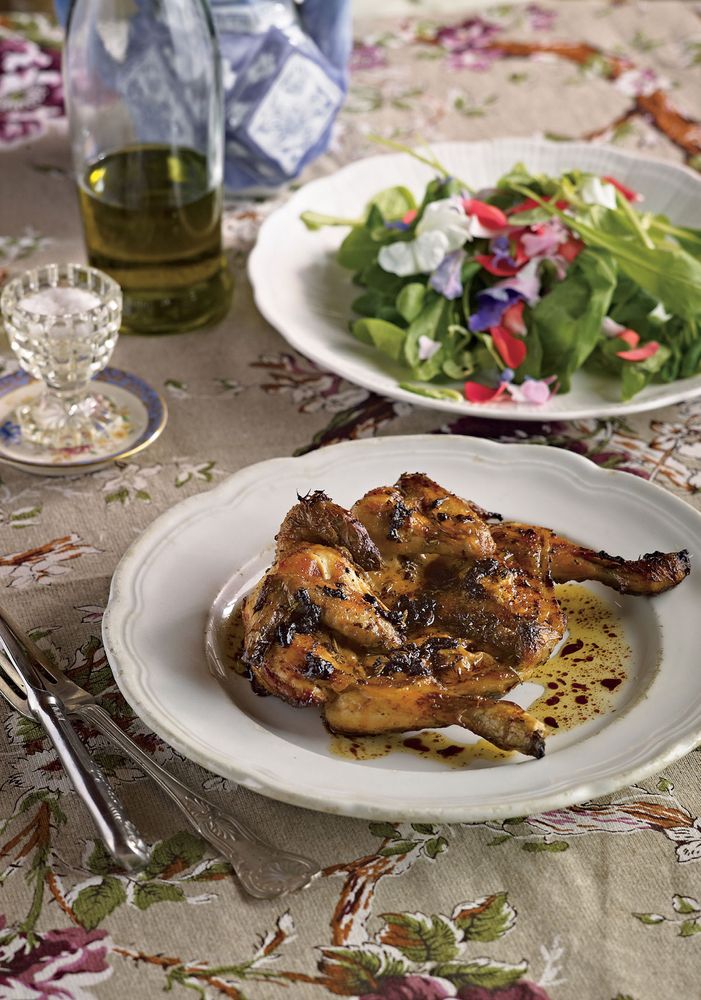 Grilled Galletti from Limoncello and Linen Water by Tessa Kiros