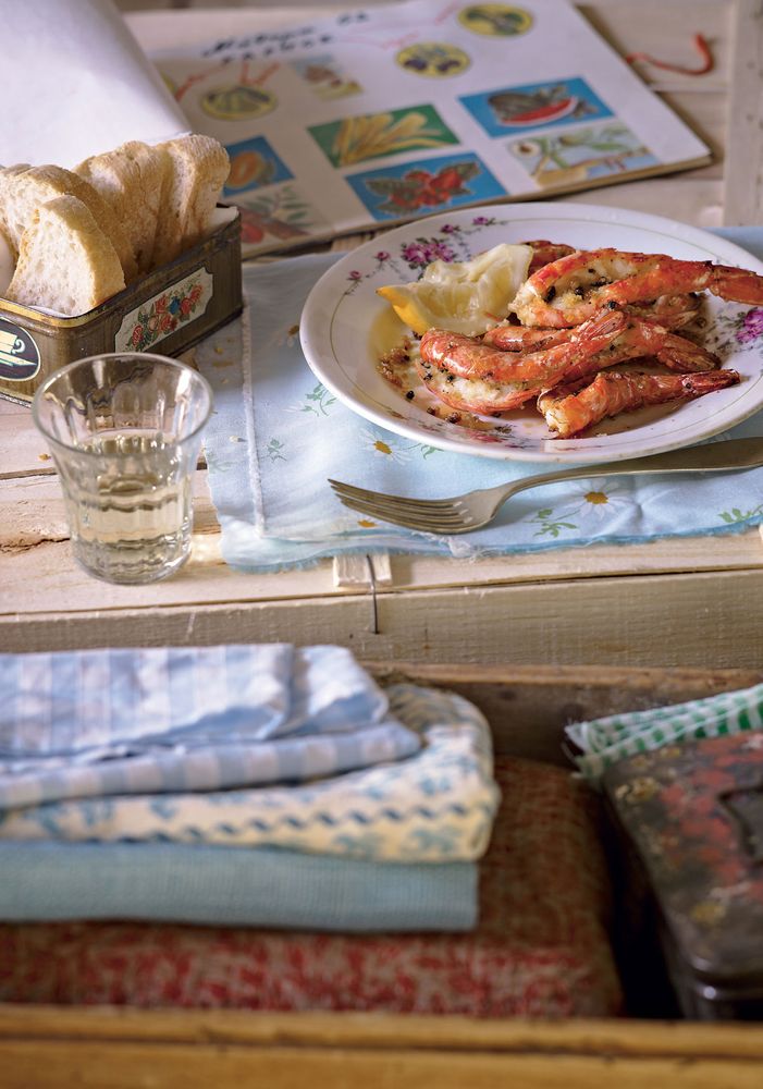 Pepper Prawns from Limoncello and Linen Water by Tessa Kiros