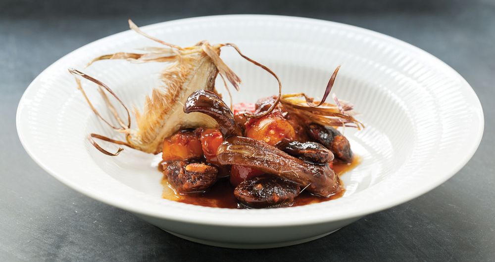 Duck Tongues with Beans and Artichokes from Mouthfeel: How Texture Makes Taste by Ole Mouritsen and 