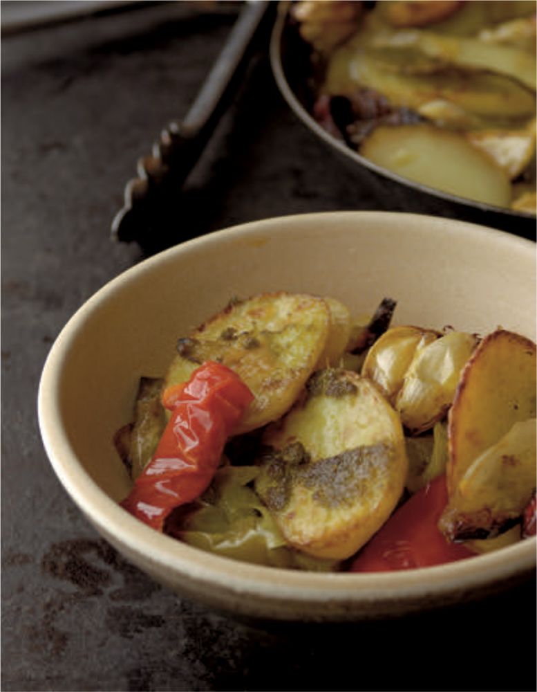Patatas a lo Pobre from MoVida: Spanish Culinary Adventures by Frank Camorra and Richard Cornish