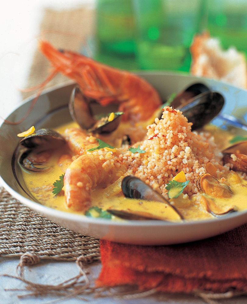 Spicy Couscous with Aromatic Shellfish Broth from Modern Moroccan by ...