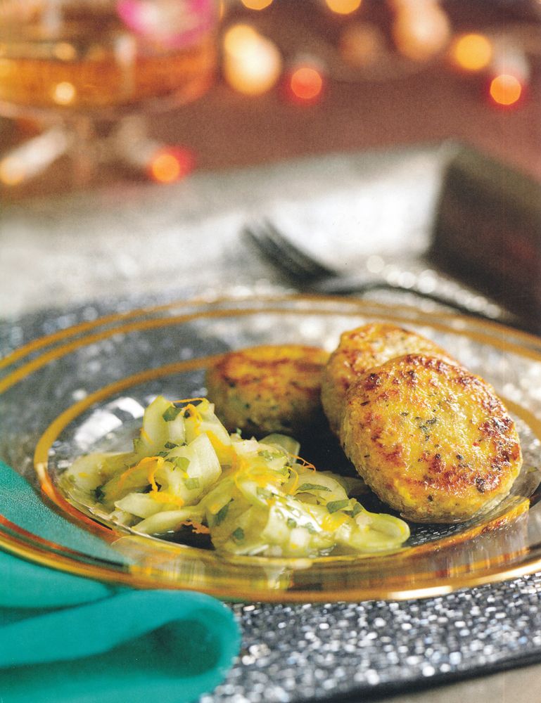 Mini Chermoula Fishcakes with Sweet Cucumber Relish from In the Mood for Entertaining by Jo Pratt