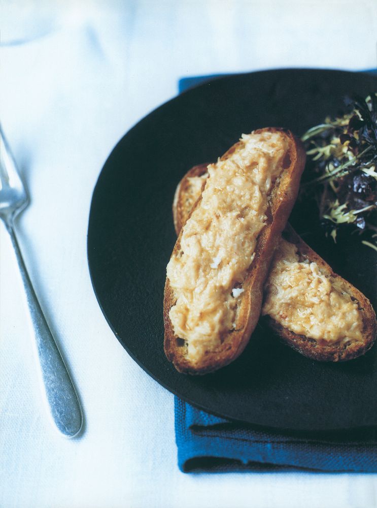 Crab Toasties from Maze The Cookbook by Jason Atherton