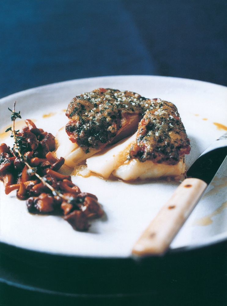 Herb-Crusted Cod Fillets from Maze: The Cookbook by Jason Atherton