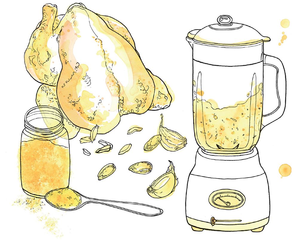 Whole Chicken Baked in Foil from Madhur Jaffrey's Indian Cookery by