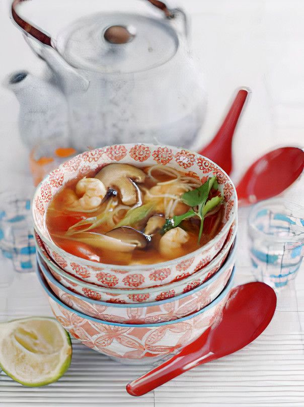 Hot-and-Sour Soup with Shrimp from Madhouse Cookbook: Delicious Recipes for the Busy Family Kitchen by Jo Pratt