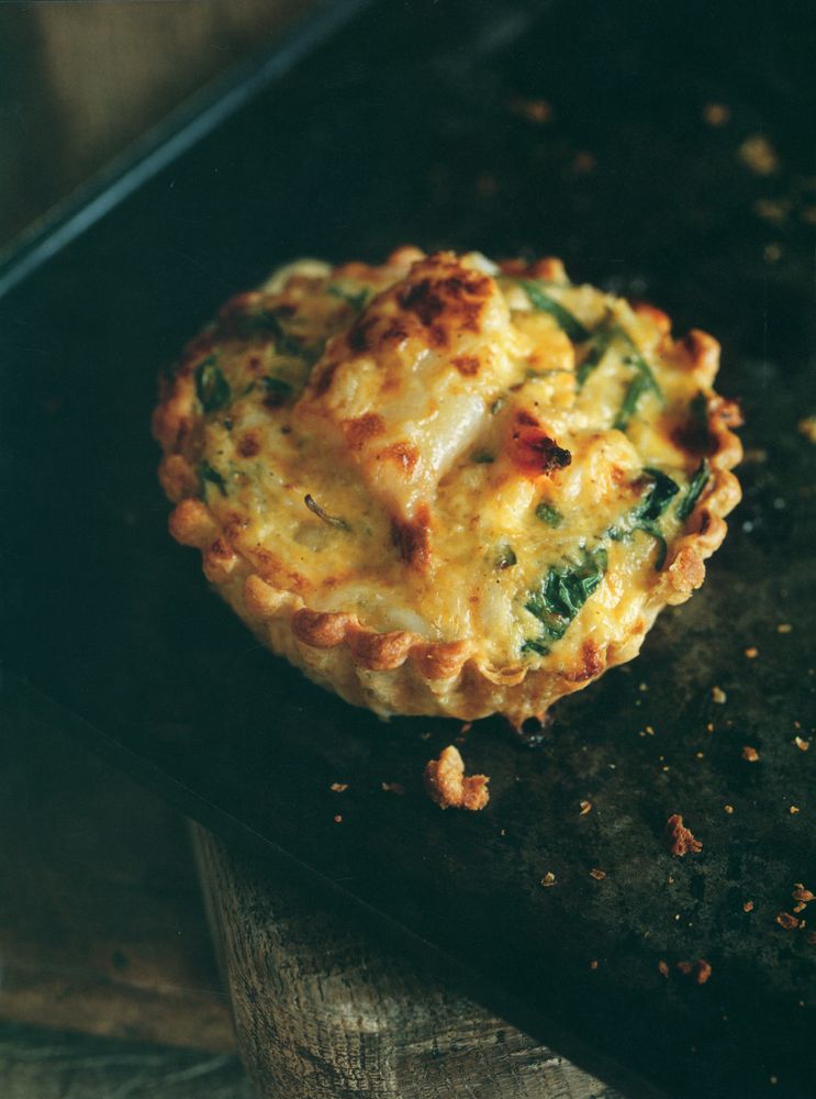 Crab and seashore vegetable tart from Mark Hix on Baking by Mark Hix