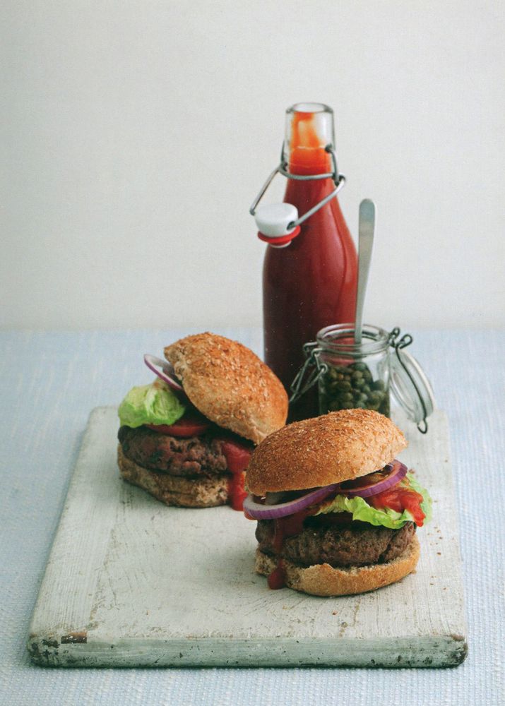 Homemade Burgers from Marvellous Meals with Mince by Josceline Dimbleby