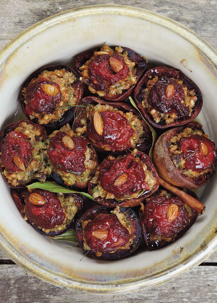 Quince Stuffed with Wheat Berries, Nuts, and Raisins from Mediterranean ...