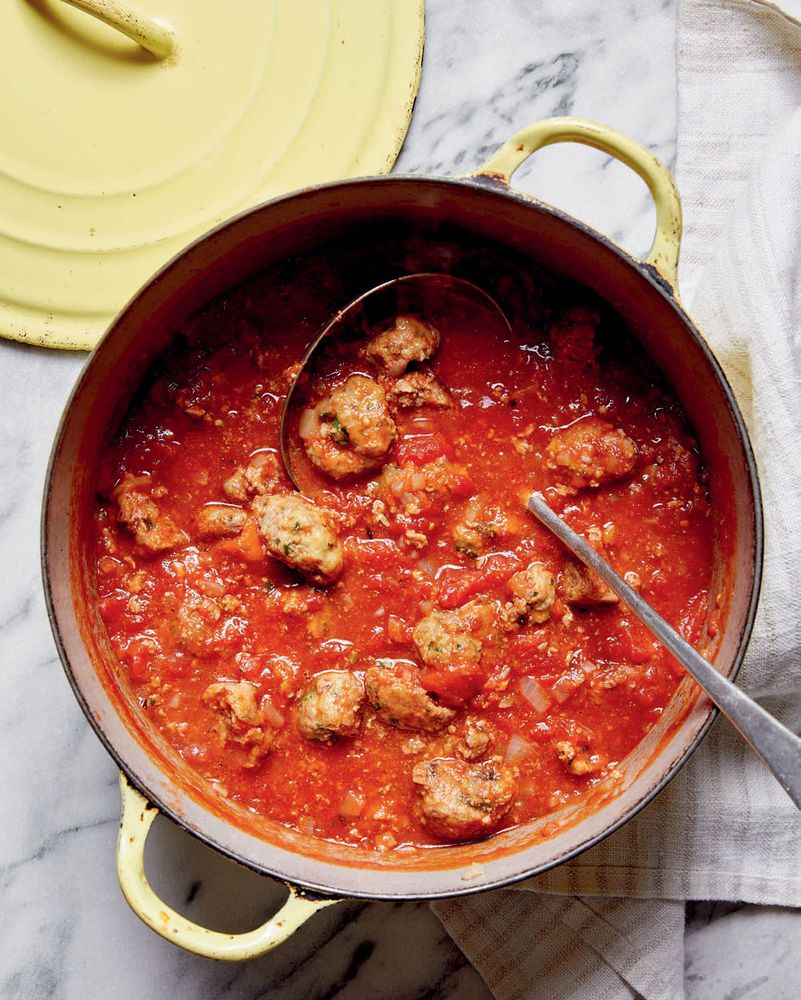 Spaghetti and Meatball Ragù from Mediterranean Every Day: Simple ...
