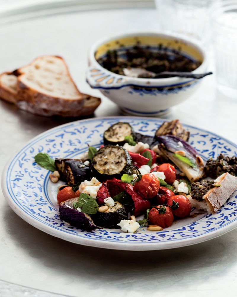 Rooftop-Roasted Vegetables with Chilli Tapenade from Mighty Spice Express Cookbook by John Gregory-Smith