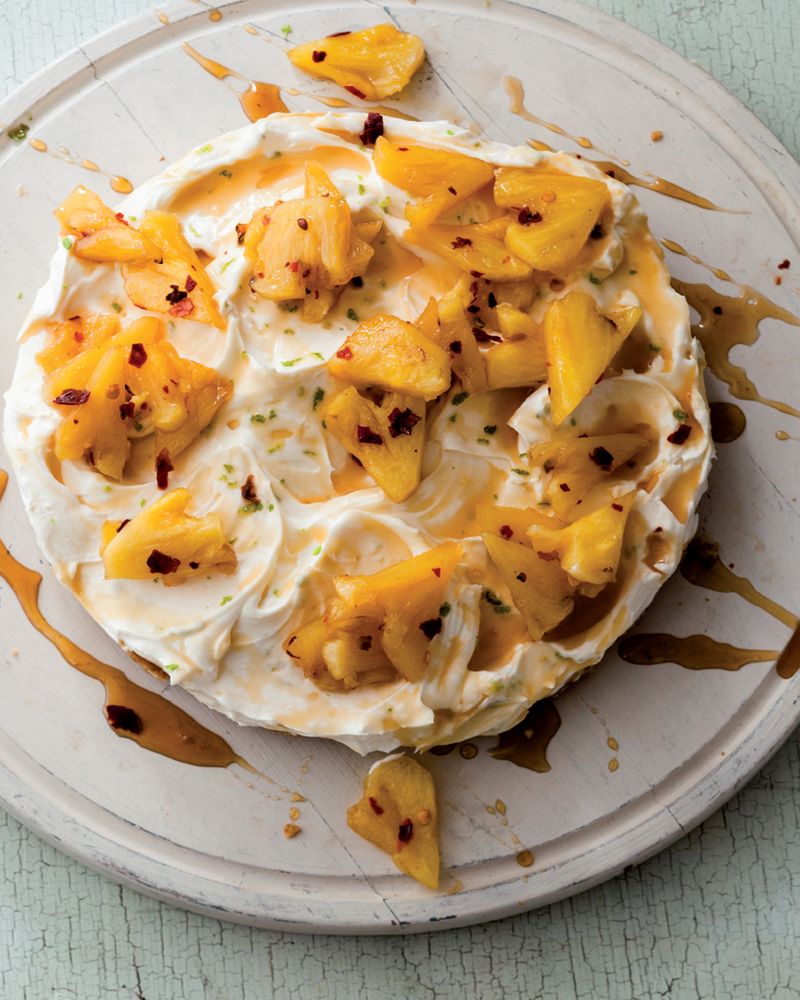 Pineapple & Lime Pie from Mighty Spice Express Cookbook by John Gregory-Smith