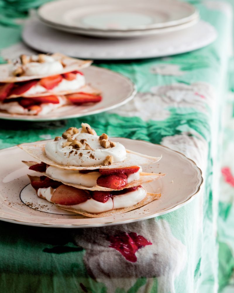 Strawberry Layer Cakes from Mighty Spice Express Cookbook by John Gregory-Smith