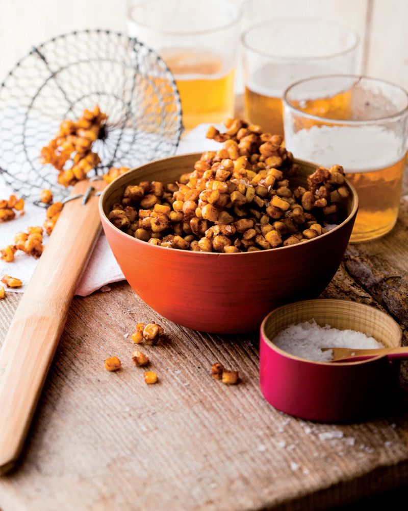 Fried Chilli Corn from Mighty Spice Express Cookbook by John Gregory-Smith