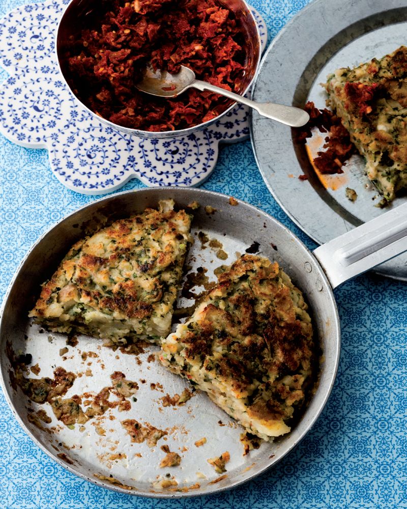Prawn Tortas with Salsa Mexicana from Mighty Spice Express Cookbook by John Gregory-Smith
