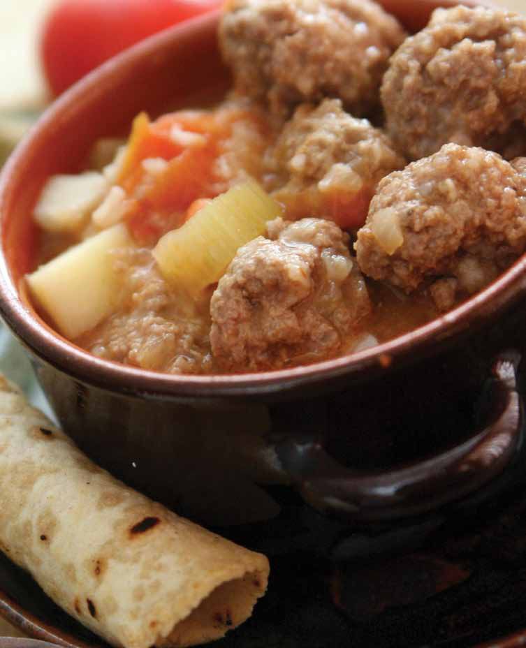 Mexican Meatball Soup from Muy Bueno: Three Generations of Authentic Mexican Flavor by Yvette Marque