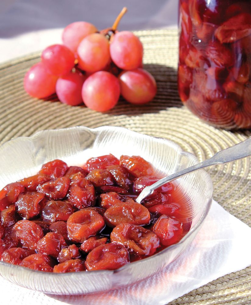 Grape Spoon Sweet from My Big Fat Greek Cookbook: Classic Mediterranean Soul Food Recipes by Evdokia